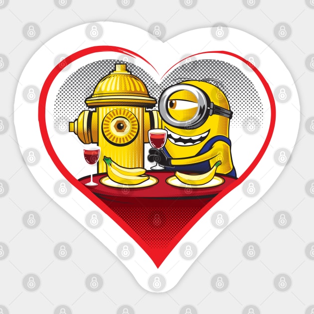 MINION IN LOVE Sticker by MatamorosGraphicDesign